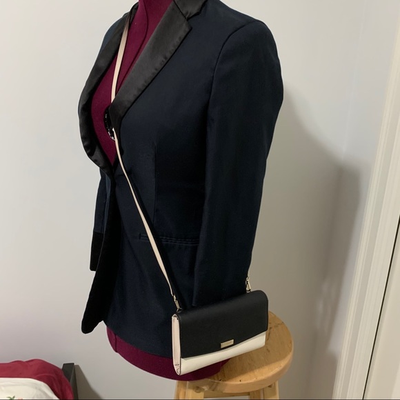 Kate Spade Black And White Wallet Crossbody - Picture 2 of 10